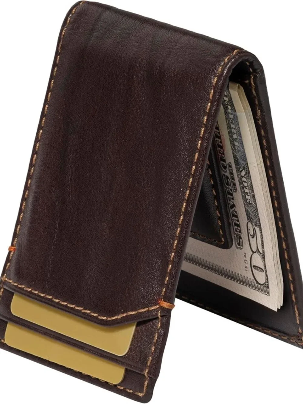 House of Jack Co. Black Bifold Money Clip Wallet for Men Strong Magnetic